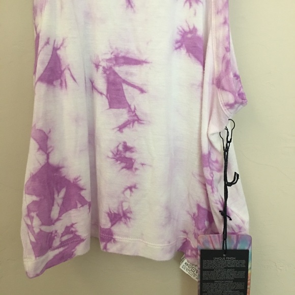 SOLD NEW Amethyst + White Crop Top - Picture 4 of 4